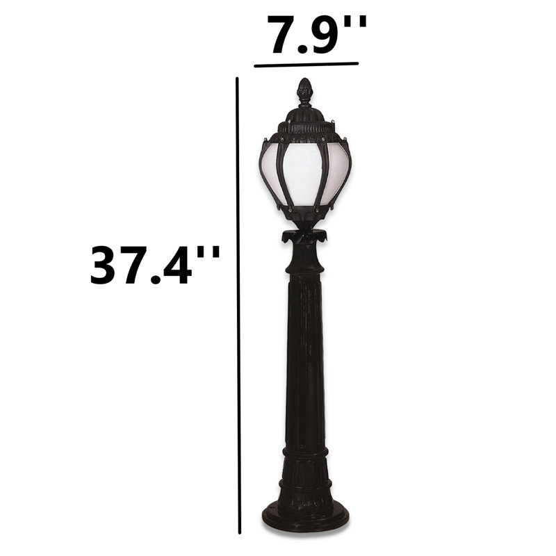 Lampe sur pied d'extérieur de 37,4 po de hauteur