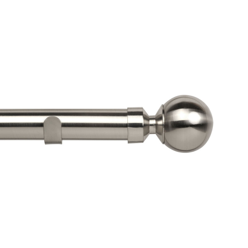 Pavilion 28mm Ball Curtain Pole Set, 5cm H x 314cm W x 12cm D