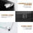 Glass Display Cabinet, 4-Tier Curio Cabinet with 3 Color Lights for Collectibles, Bookshelf with Door, Glass Display Case with Human Body Sensor, Black