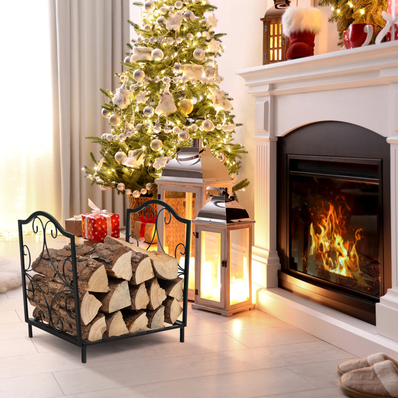 Hubertine 49cm W Metal Log Rack