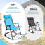 Chaise berçante d'extérieur en métal Myiesha-967939701