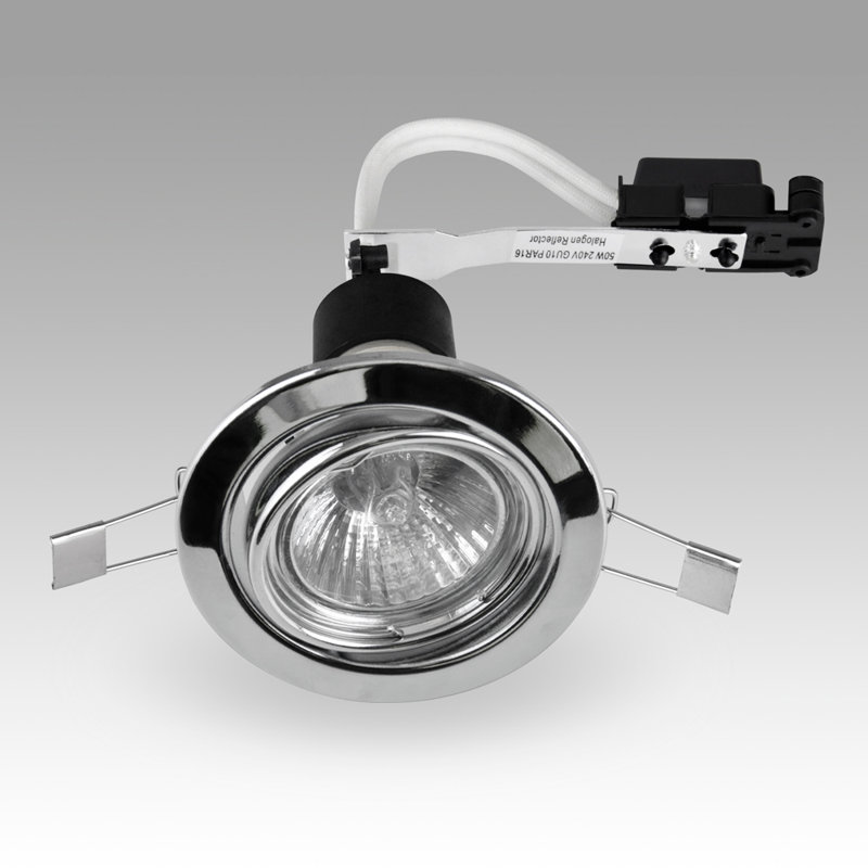 8.5cm Recessed Lighting Kit, Chrome, 3000K