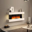 Adur 132Cm W Wifi Control  Wall Mounted/Freestanding Fireplace with Remote