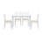 4 - Person Glass Top Four Leg Dining Set