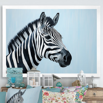 " Black And Blue Zebra Color Pop "
