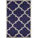 Tapis bleu marine / ivoire Molly
