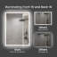Miroir de salle de bain 24 po x 36 po à DEL (miroir inclus seulement)-1394351707