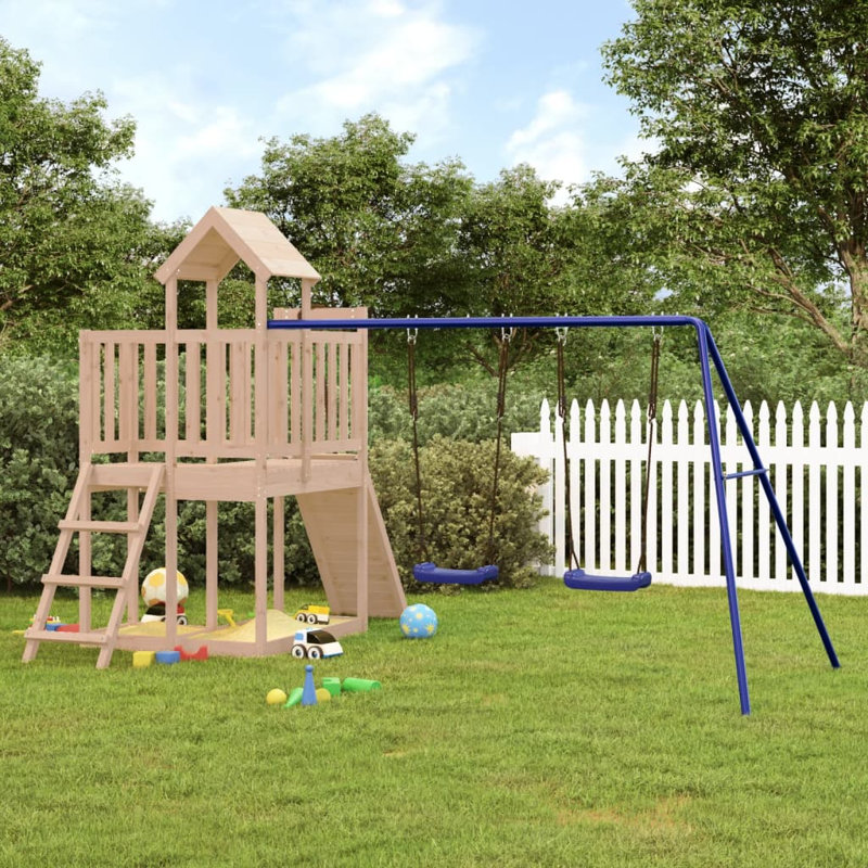 Gause Freeport Park Swing Set with 2 Swing(s), Brown