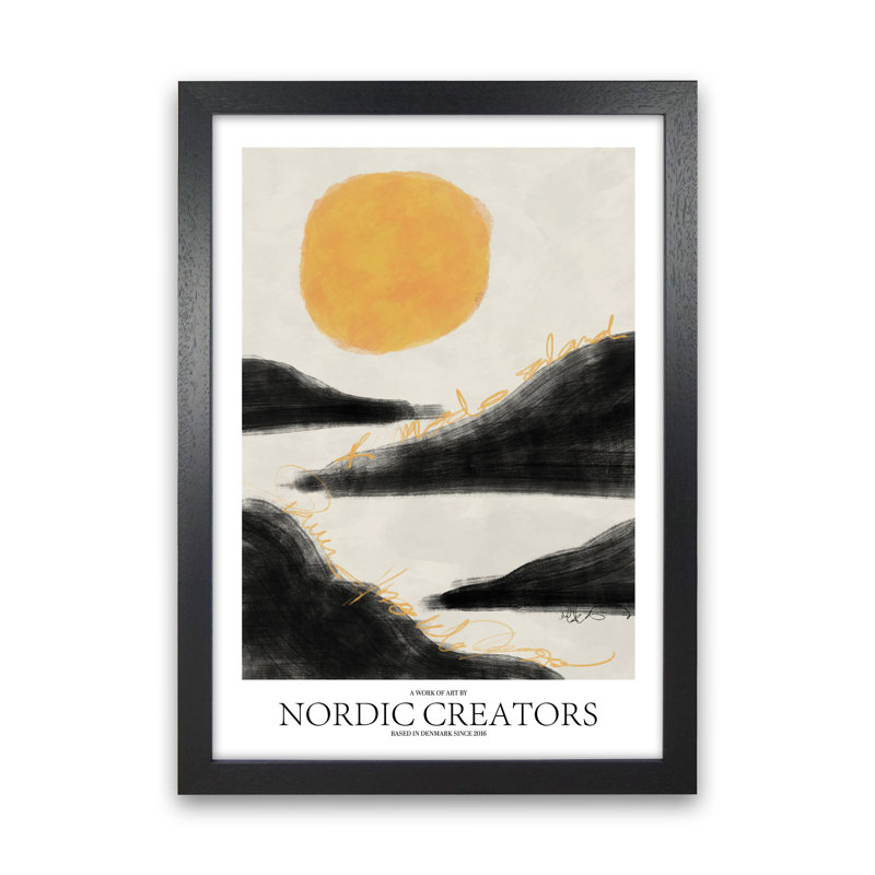 Sunrise - Print, Black Framed, 42cm H x 29.7cm W x 3cm D