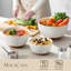 3-Piece Sesame Glaze Stoneware Mixing Bowl Set