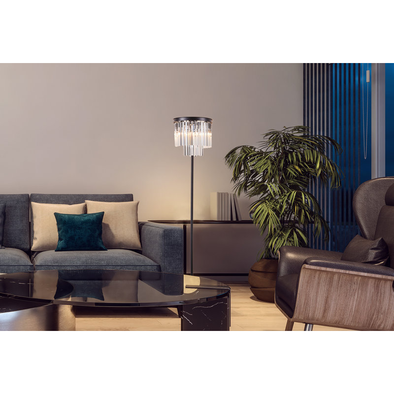 Adalind 160cm Black Traditional Floor Lamp