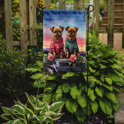 Drapeau pour chien double face en polyester H 15,5 po x l 11,25 po