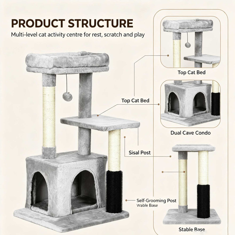 85 cm H Cat Tree / Condo