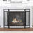 Alescia 3 Panel Steel Fireplace Screen