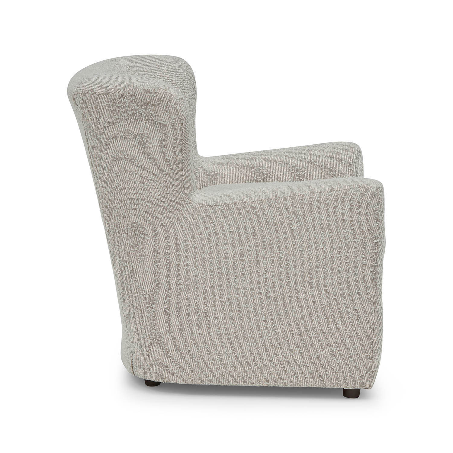 Bendigo Upholstered Wingback Chair, Ivory Boucle