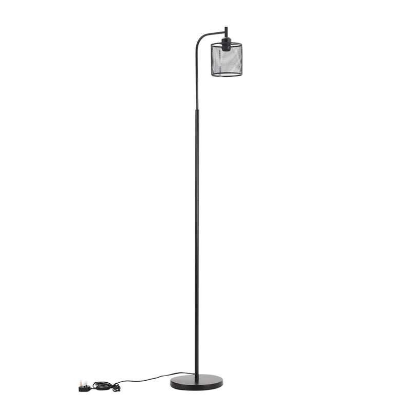 165.5cm Black Task Floor Lamp
