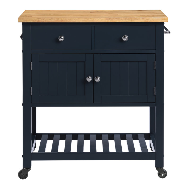 Stirling Kitchen Cart, Black