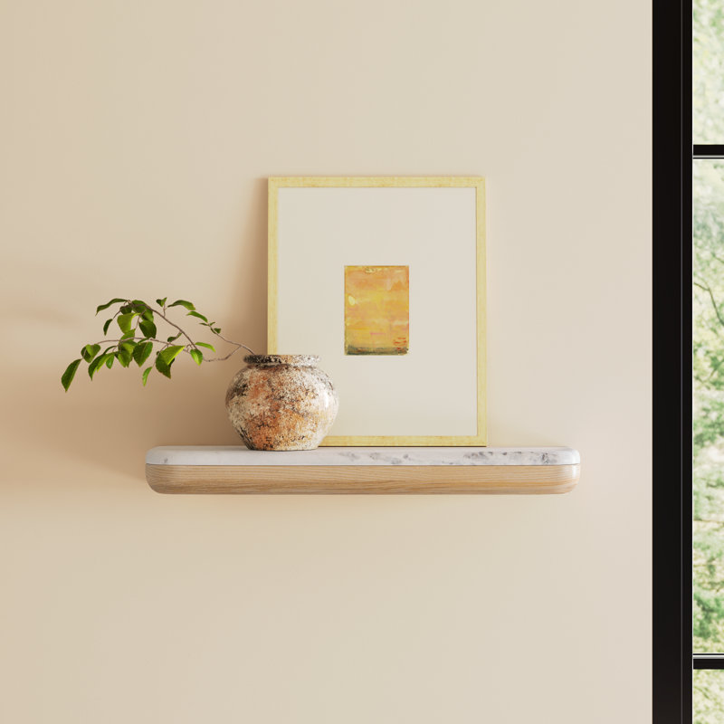 Alarice Wall Shelve-Large, 2.5" H x 24" W x 6" D, Calm Nature