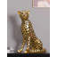 Figurine luxueuse et luxueuse en résine léopard