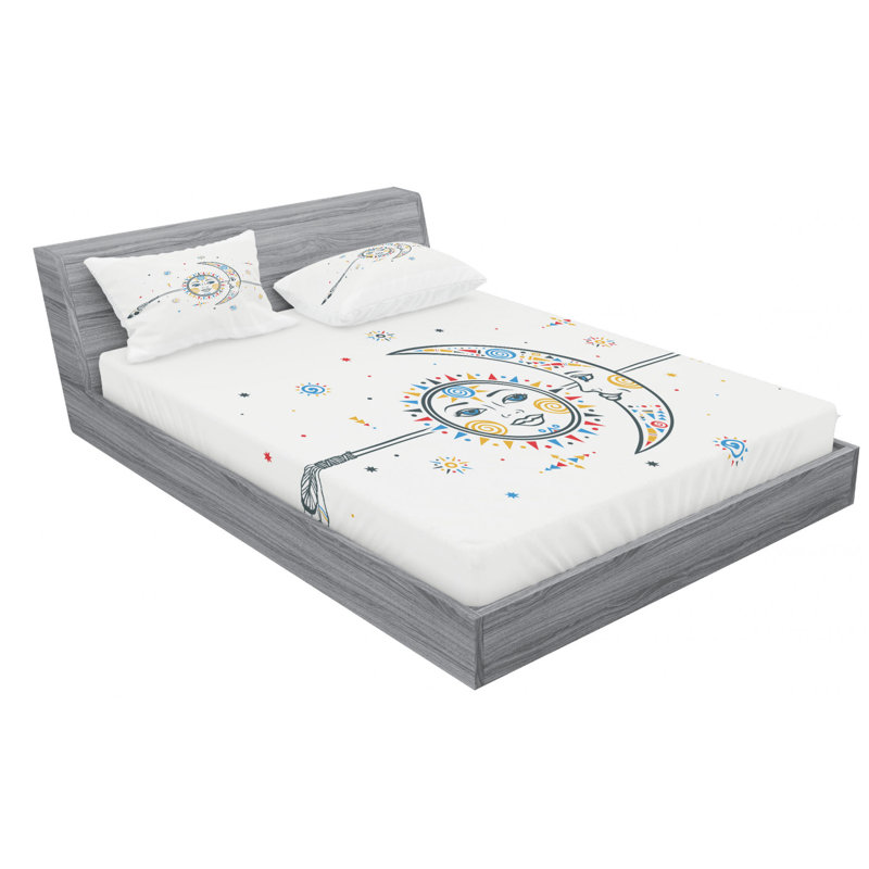Microfiber Sheet Set, Queen Sheet Set with Fitted Sheet