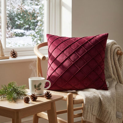 4Pcs Square Velvet Throw Pillow Cover