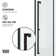 Meridian 34" W x 34" D x 76" H Hinged Framed Shower Enclosure with 3/8  Clear Glass
