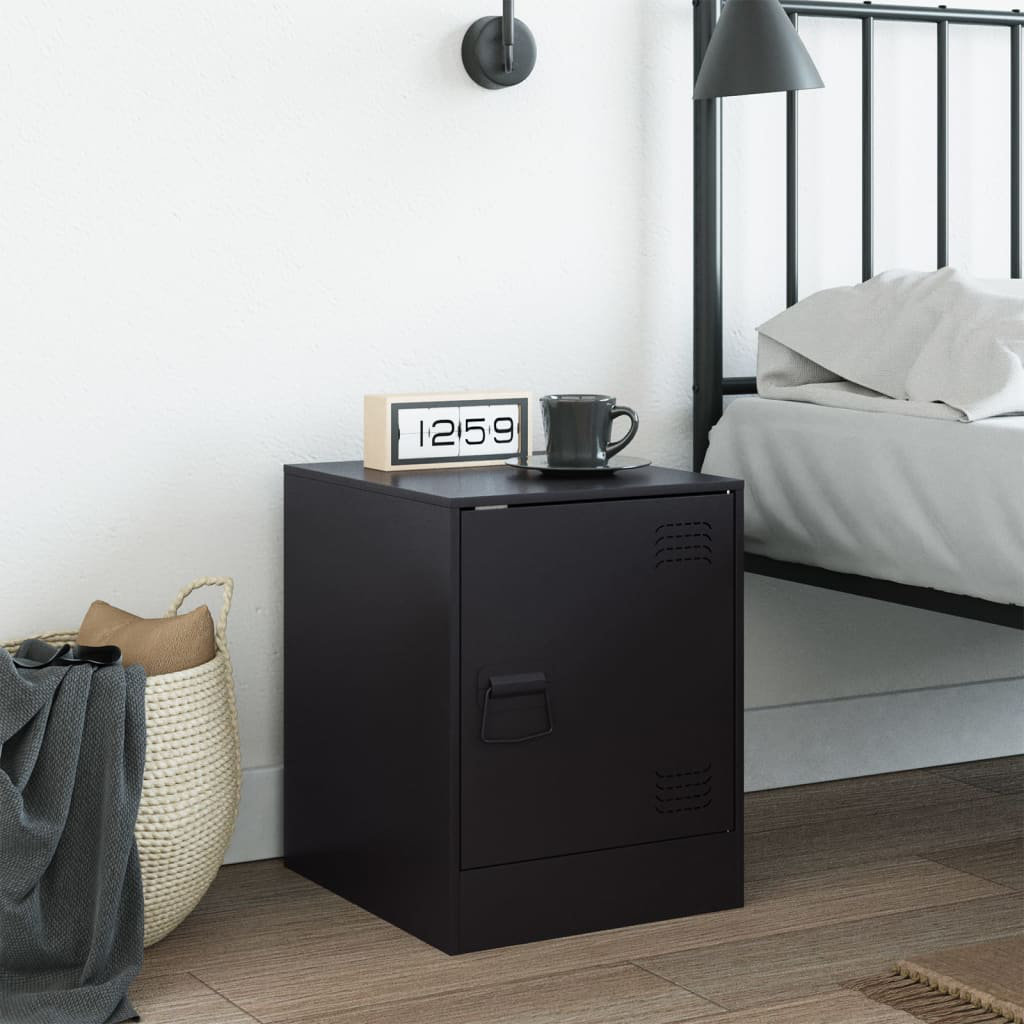 Vidaxl Bedside Cabinet Pink 34.5X39x44 Cm Steel