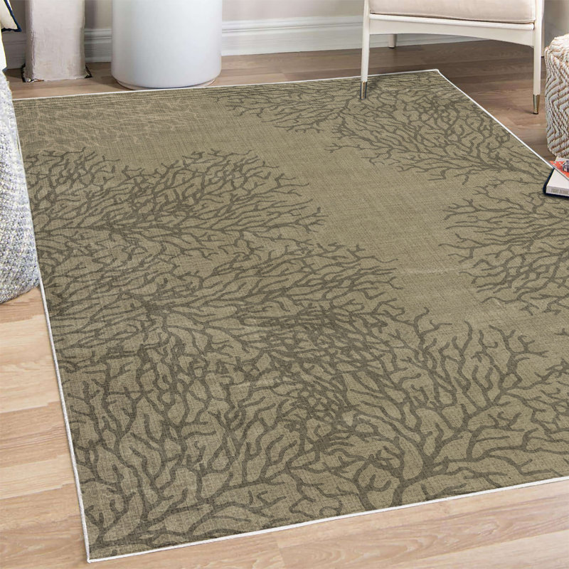 Tapis décoratif Jazette, Rectangle 4 pi x 5 pi 5 po