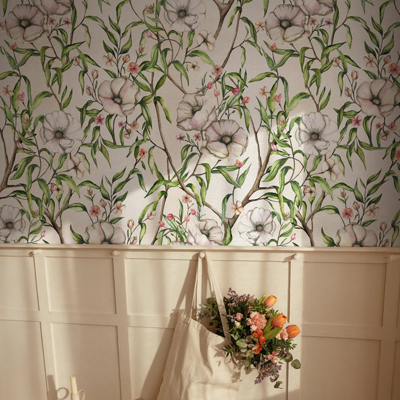 Emma Chiffon Paste The Wall Wallpaper 77.2" X 120"