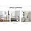 Miroir de salle de bain avec armoire de rangement blanche, miroir de lavage mural, compartiments d'armoire, reflet haute définition