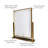 Arham Metal Flat Mirror with Shelves-836920454