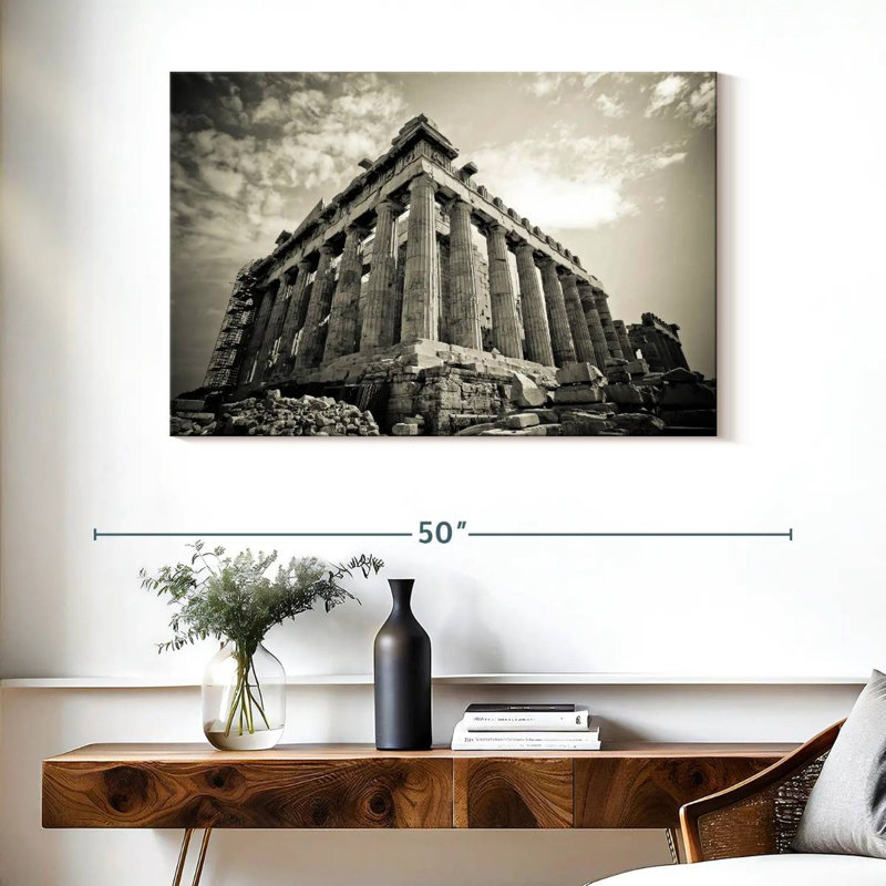 Adella BW Parthenon Athènes, H 26 po x l 39 po