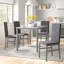 Ensemble repas 5 pièces avec chaises rembourrées en velours Janece-1374108954-1562030252