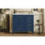 Meuble-lavabo 36 po avec lavabo, armoire de salle de bain avec porte à fermeture en douceur, 4 tiroirs de différentes tailles, structure et pied en bois massif, deux ensembles, bleu-1485746727-1485746744