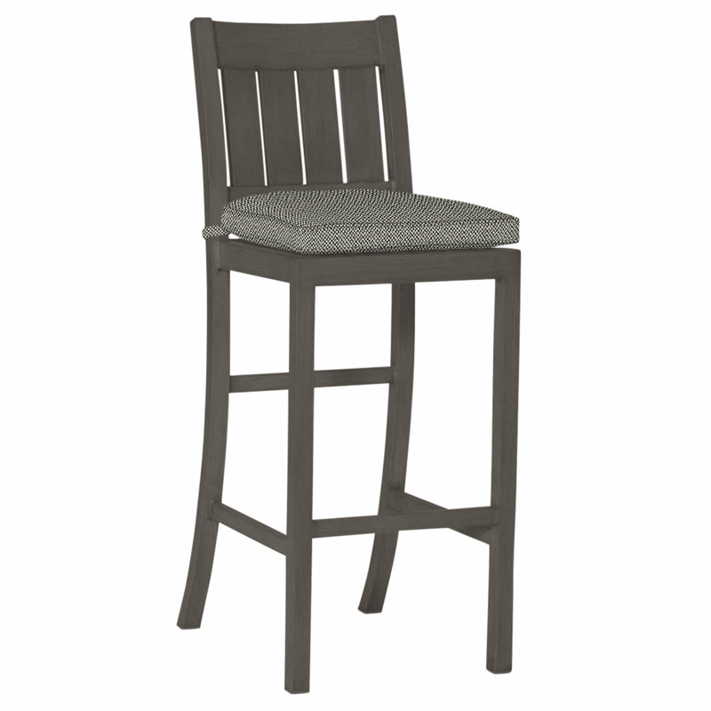 Tabouret de bar Club Wrought, Dentelle Rollo, Welt, Gris ardoise