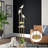 Floor Lamp For Living Room With Shelves, Modern Mid Century Standing Light With 3 Adjustable LED Bird Lights, Corner Tall Lamp With Table, Gold