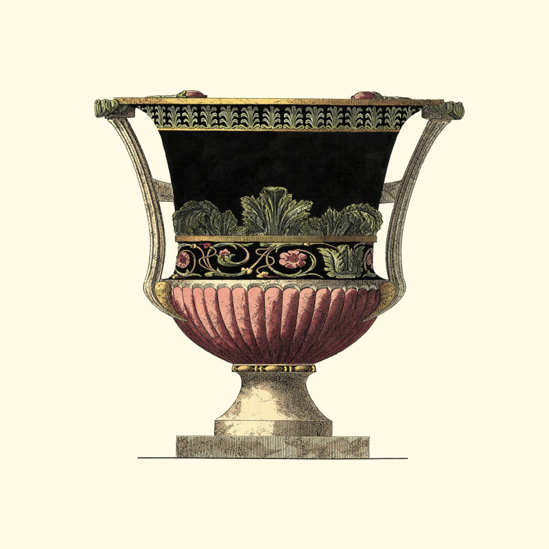 Large Giardini Urn I by Giovanni Giardini - Wrapped Canvas Art Prints, 30cm H x 30cm W x 3.8cm D