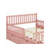 Lit plateforme en bois avec garde-corps et tiroirs-542025848-542025846