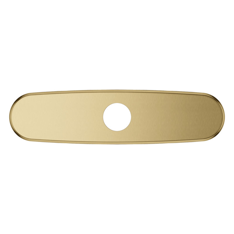 Universal (Grohe) 10" Escutcheon Plate, Brushed Cool Sunrise