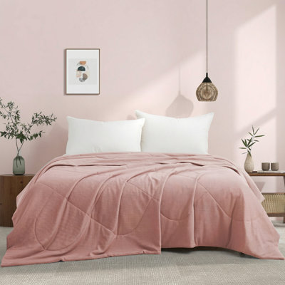 Peace Nest Cooling Blanket - Reversible Waffle Weave Blanket For Hot Sleepers, Lightweight Breathable Summer Bedding Set