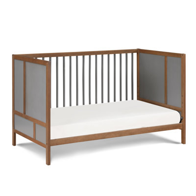 Lit de bébé Pixie Finn 3In1 en noyer / gris anthracite