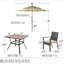 Alyah 4 - Person Patio Dining Set with Square Table , Cushions Included-2105390727