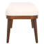 Banc rembourré en velours Lebna