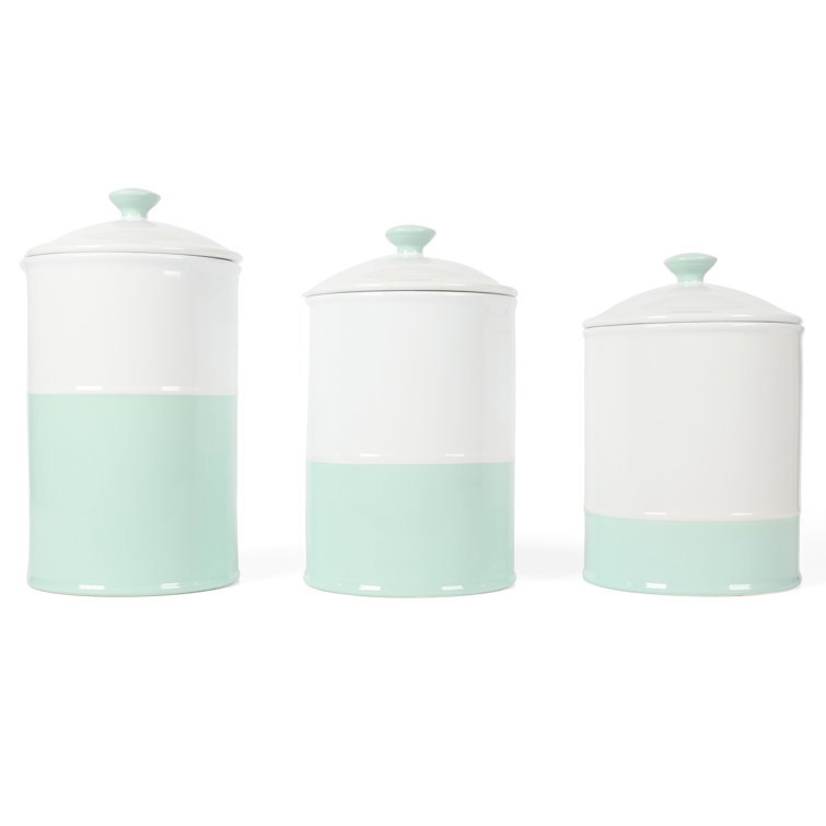 Martha Stewart 6 Piece Stoneware Kitchen Canister Set