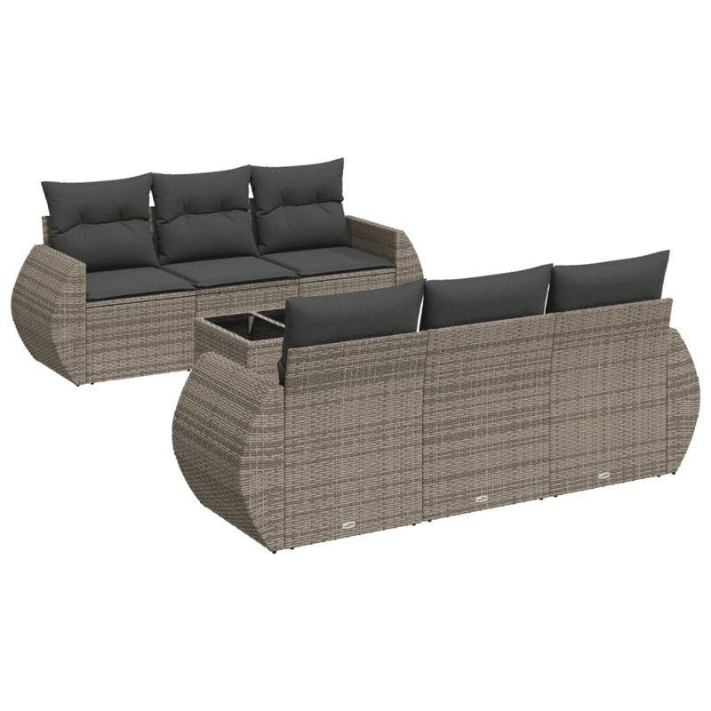 Vidaxl Patio Sofa Set 7 Pieces