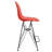 Bagimont Ergonomic Bar Stool with Curved Backrest, Scratch-Resistant Acrylic Seat & Steel Frame – Modern Counter-Height Chair for Kitchen or Dining-1923488111-1906978182