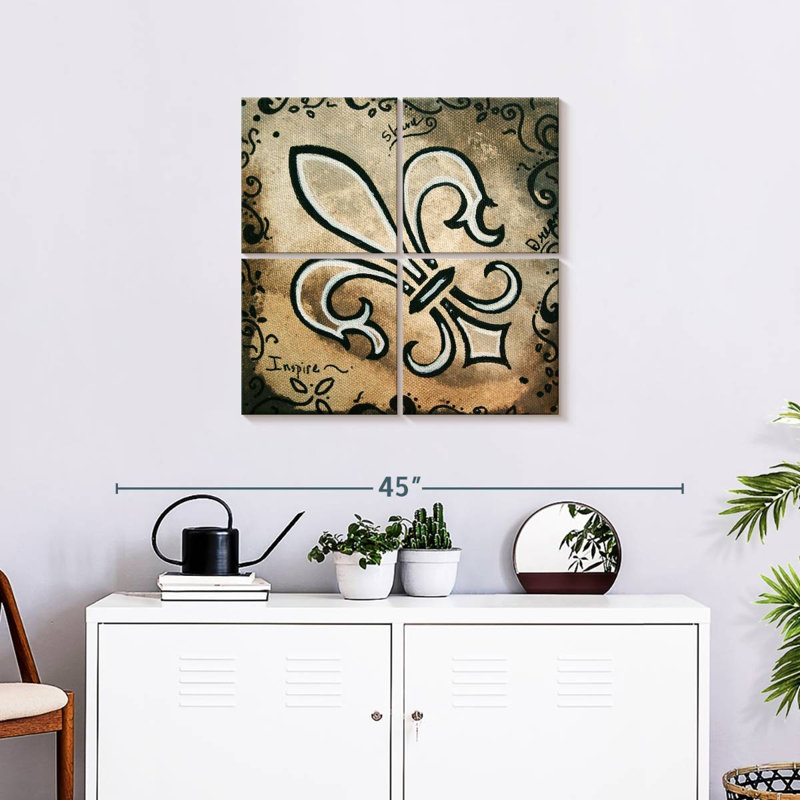Kerner Fleur-De-Lis Shine, H 26 po x l 26 po
