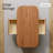 55'' Coffee Table with Storage Solid Wood Living Room Table