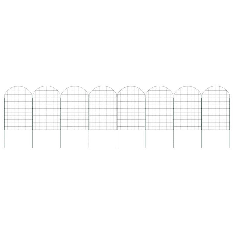 80 cm H x 50 cm W Steel Border Fencing with 8 Panel(s) Included Panel(s) Included
