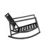 Chaise berçante d'extérieur en aluminium forgé Avondale-113397172-113397230-120640850